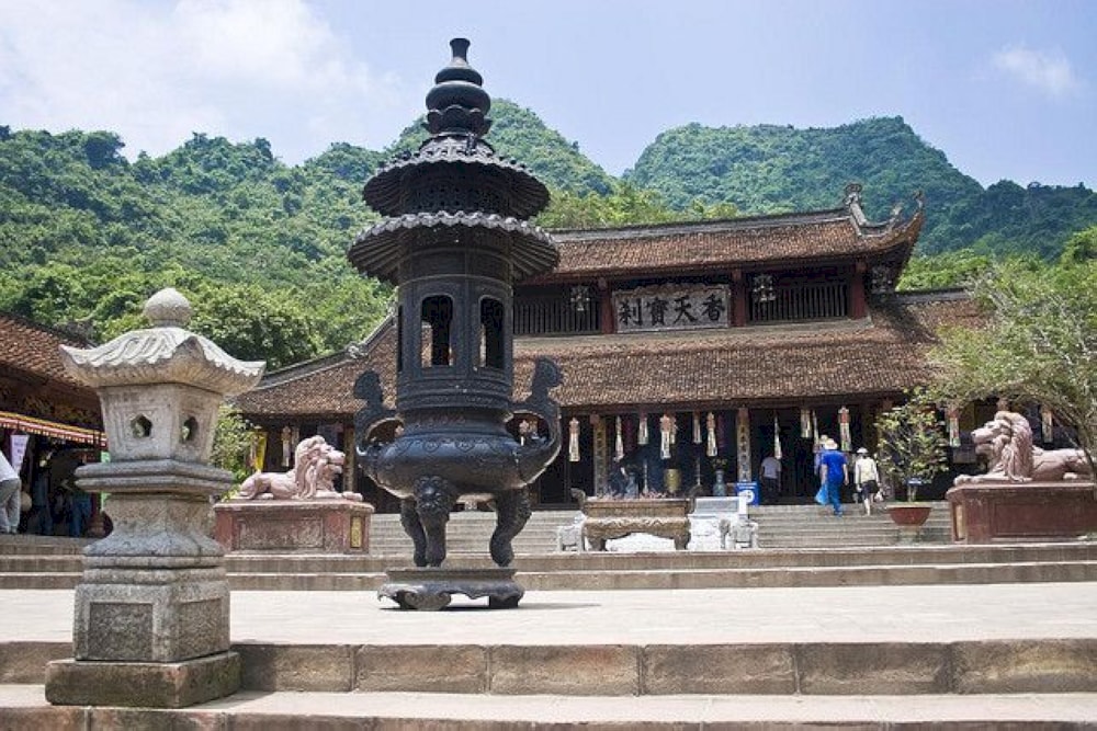 Visitors to Thien Tru Pagoda can experience a blend of natural beauty and spiritual tranquility